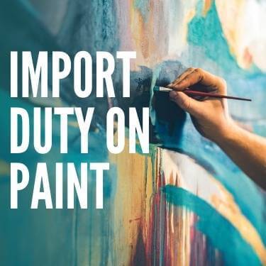 Import Duty on Paint