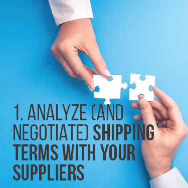 How to reduce international freight costs - Hands putting two white puzzle pieces together