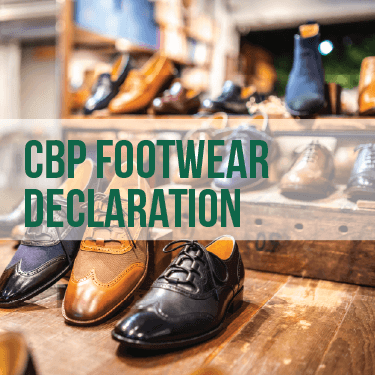 CBP Footwear Declaration