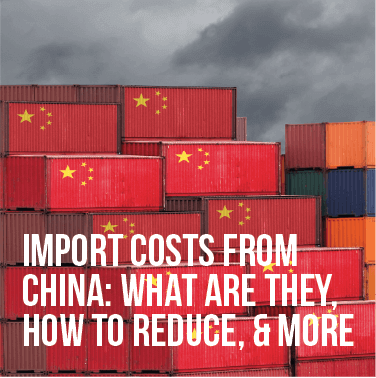 Shipping containers with the chinese flag stackedon on one another