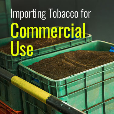 Containers of ground tobacco