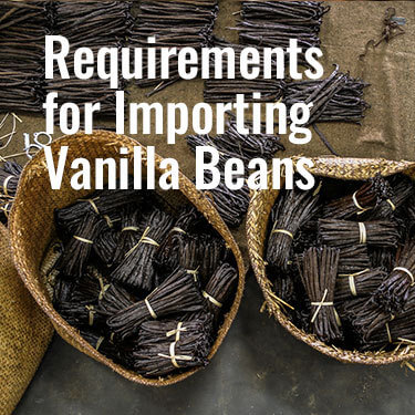 Baskets filled with rolls of vanilla beans