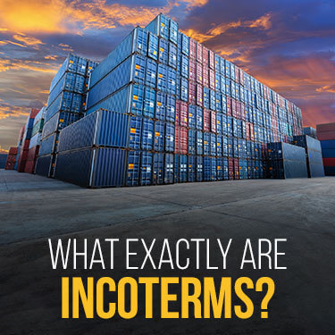 Stacks of cargo containers at a port