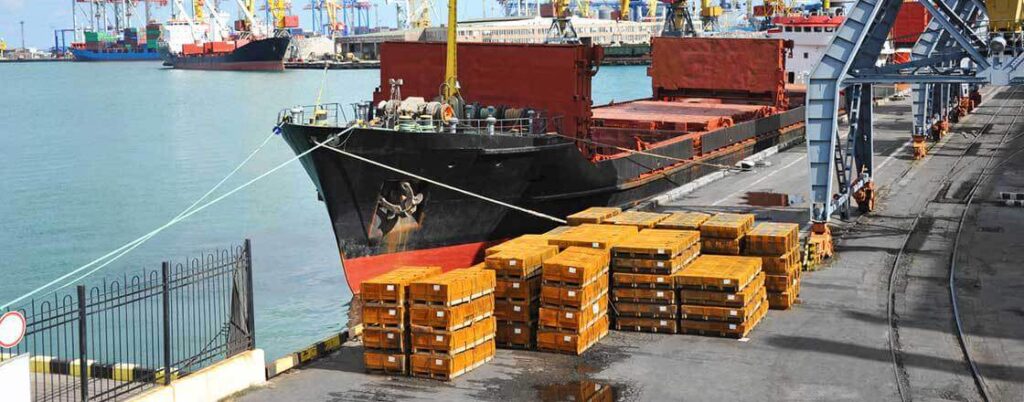 A ship being used for importing ceramics