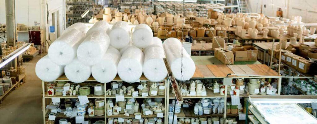 Ceramics being made at an art facility