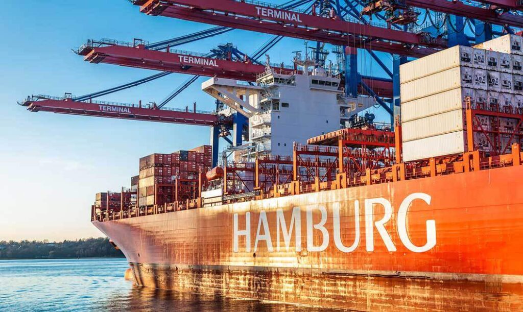 Ship hamburg import germany